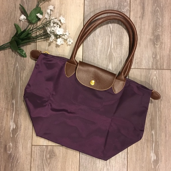 |SOLD| Longchamp Le Pliage Purple Tote Small - Picture 5 of 8